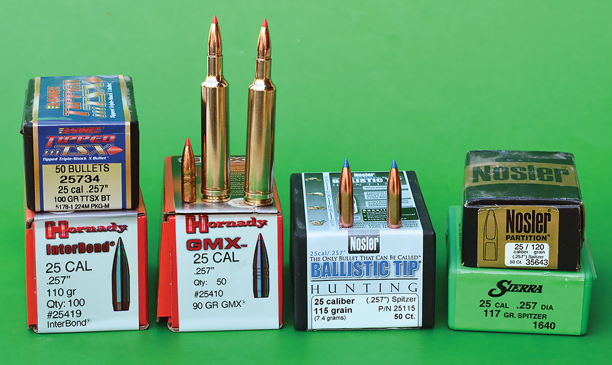 A wide variety of top-notch hunting bullets are available for the 257 Weatherby Magnum.